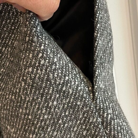 EUC ANNA SUI GRAY TWEED SEQUIN MINI DRESS S - Picture 6 of 9